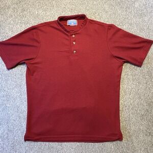 VINTAGE Performance‎ Cycling Jersey Mens Medium 1/2 Zip Short Sleeve Knit Red